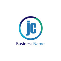Initial Letter JC Logo Template Design
