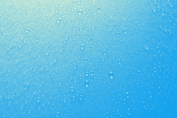 water drops on blue background texture