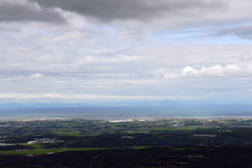 Obraz premium 八面山から中津平野