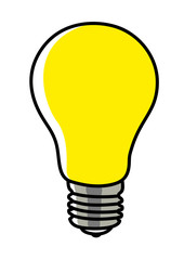 Simple graphic of a light bulb