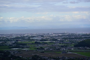 八面山から中津平野