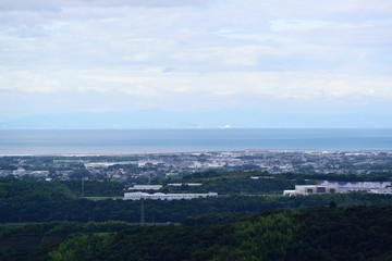 八面山から中津平野