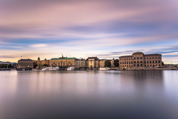 The Coast of the old town of Stockholm, Sweden