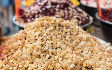 Ginger Ice Tea - chopped dried fruits mix for tea preparing