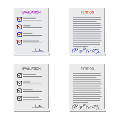 Vector design of form and document sign. Collection of form and mark vector icon for stock.