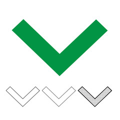 Check mark icon vector