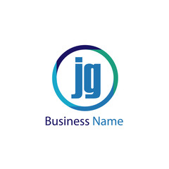 Initial Letter JG Logo Template Design