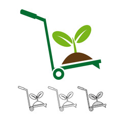 Plant tree icon vector