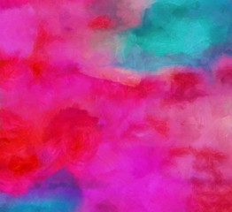 Modern acrylic painting wall art. Grunge texture background. Contemporary abstract fine art. Close up oil paint strokes on canvas. Watercolor unique pattern for design.