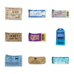 Fototapeta premium Vector design of ticket and admission logo. Collection of ticket and event stock vector illustration.
