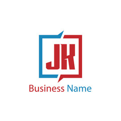 Initial Letter JK Logo Template Design