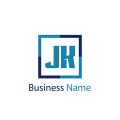 Initial Letter JK Logo Template Design