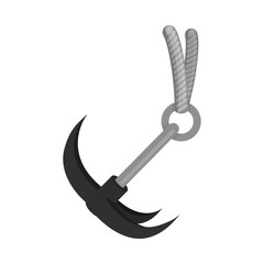 Vector design of mountaineering and peak sign. Collection of mountaineering and camp stock vector illustration.