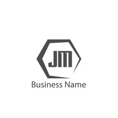 Initial Letter JM Logo Template Design