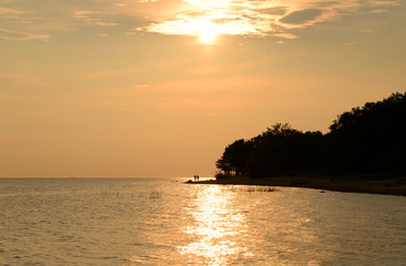 Fototapeta na wymiar Sea at sunset.