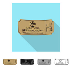 Vector illustration of ticket and admission icon. Set of ticket and event stock vector illustration.