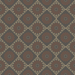 Ethnic vintage abstract seamless geometric vector pattern