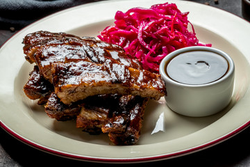 Barbecue pork ribs