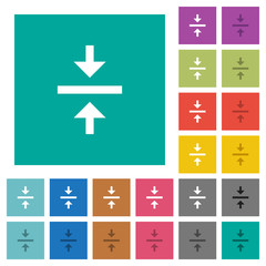 Vertical align center square flat multi colored icons