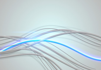 Wires and cables. Abstract vector background. 