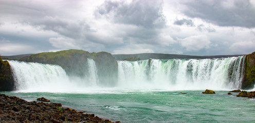 Godafoss, Islande, berühmter Wasserfall in Island
