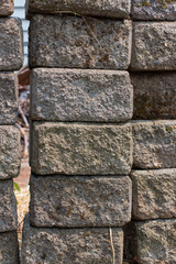 Stacked Concrete Retaining Wall Blocks