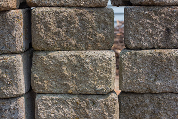 Stacked Concrete Retaining Wall Blocks