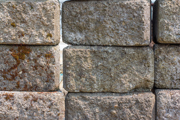 Stacked Concrete Retaining Wall Blocks