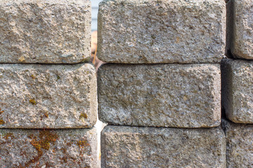 Stacked Concrete Retaining Wall Blocks