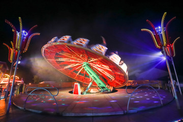 Rotating device in amusement park