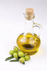 Fresh olive and olive oil