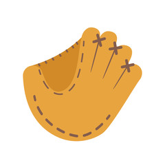 Baseball glove. flat icon