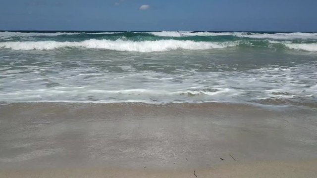 Beach scene shot in Bizerte Tunisia