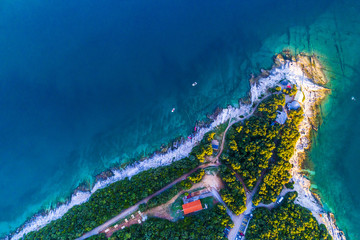 Naklejka premium Kroatien, Istrien, Strand bei Duga Uvala