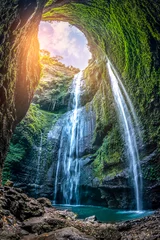  Madakaripura Waterfall is the tallest waterfall in deep Forest in East Java, Indonesia. © somchairakin