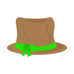 Isolated oktoberfest traditional hat