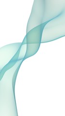 Abstract purple wave. Blue scarf. Bright purple ribbon on white background. Abstract smoke. Raster air background. Vertical image orientation. 3D illustration