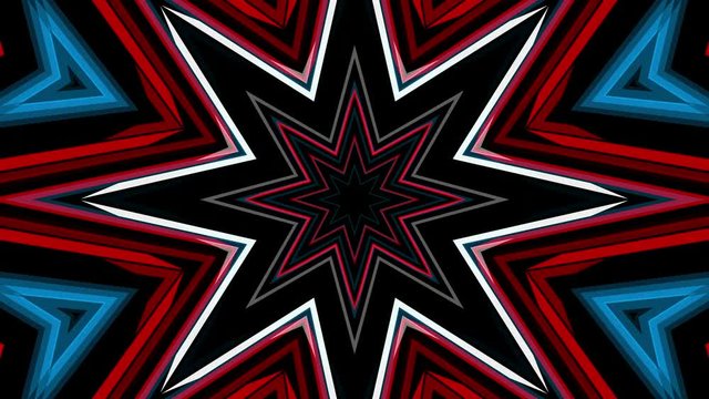 Seamless abstract exploding star pattern on black background	