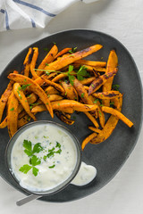 Crispy sweet potato fries