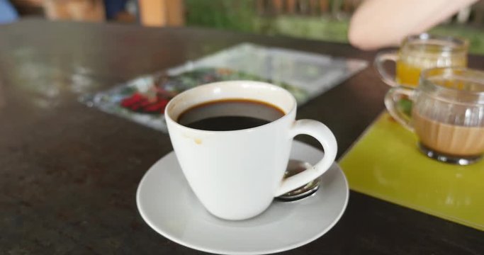 Close up of Kopi luwak coffee