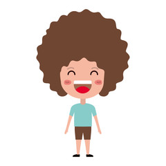 cartoon happy man kawaii character