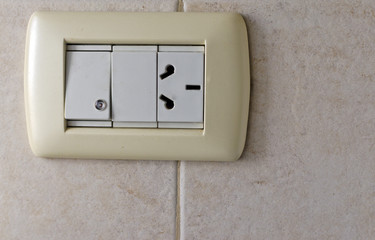 electric wall socket and switch