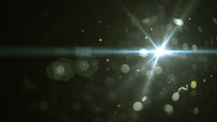 White lens flare light