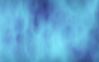 Background of abstract blue color smoke. The wall of blue fog. 3D illustration