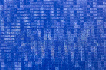 Texture of Blue Fabric with Square Pattern