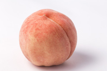 Ripe peach fruit isolated