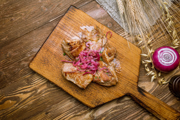 Kebab of veal