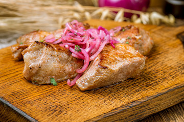 Kebab of veal