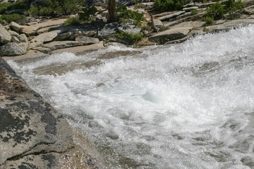 Pyramid Creek and falls at Twin Bridges, CA
