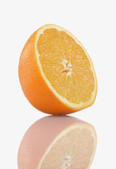 Fototapeta premium the cut surface of an orange